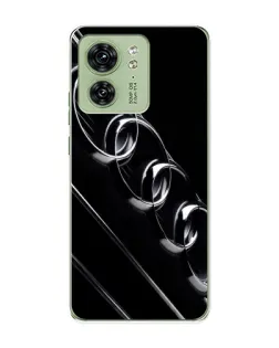 Чехол для Motorola Edge 40 с картинкой «Audi — абстрактные кольца»