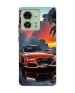 Чехол для Motorola Edge 40 с картинкой «Audi — закат»