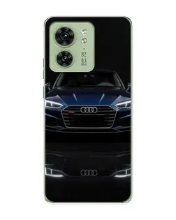 Чехол для Motorola Edge 40 с картинкой «Audi — ночное отражение»