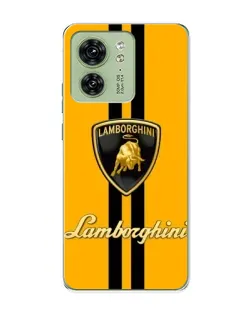Чохол для Motorola Edge 40 з картинкою «Lamborghini Stripe жовтий»