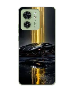Чохол для Motorola Edge 40 з картинкою «Нічний Lamborghini драйв»