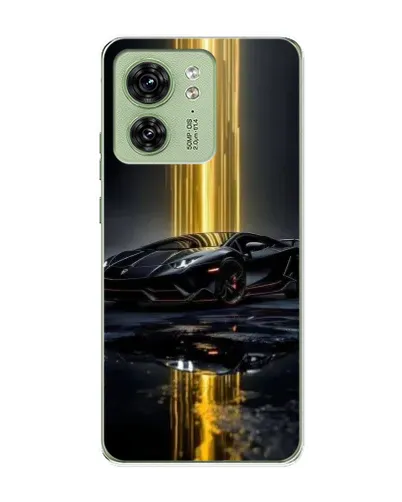 Чохол для Motorola Edge 40 з картинкою «Нічний Lamborghini драйв»