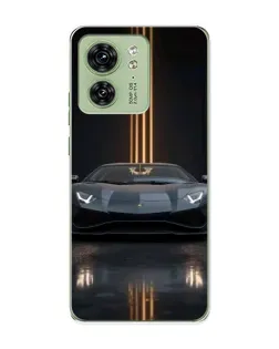 Чохол для Motorola Edge 40 з картинкою «Lamborghini золоті лінії»