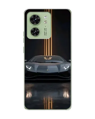 Чохол для Motorola Edge 40 з картинкою «Lamborghini золоті лінії»