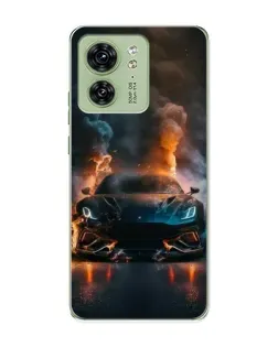 Чохол для Motorola Edge 40 з картинкою «Lamborghini димна естетика»