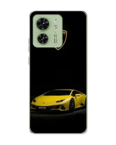 Чохол для Motorola Edge 40 з картинкою «Lamborghini жовтий акцент»