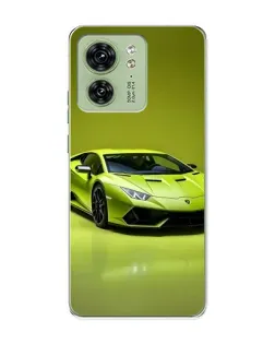Чохол для Motorola Edge 40 з картинкою «Салатовий Lamborghini Huracan»