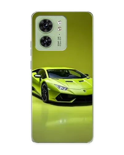 Чохол для Motorola Edge 40 з картинкою «Салатовий Lamborghini Huracan»