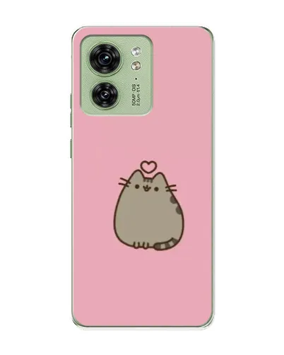 Чехол для Motorola Edge 40 с картинкой «Pusheen сердце»