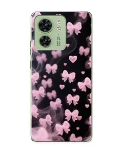 Чехол для Motorola Edge 40 с картинкой «Неоновое кружево»