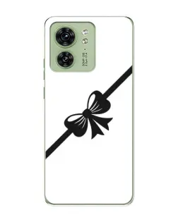 Чехол для Motorola Edge 40 с картинкой «Диагональный бант»