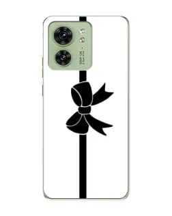 Чехол для Motorola Edge 40 с картинкой «Вертикальный бант»