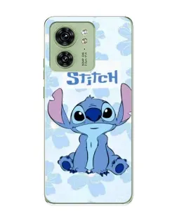 Чохол для Motorola Edge 40 з картинкою «Stitch серед квітів» Чохол для Motorola Edge 40 з картинкою «Stitch серед квітів»