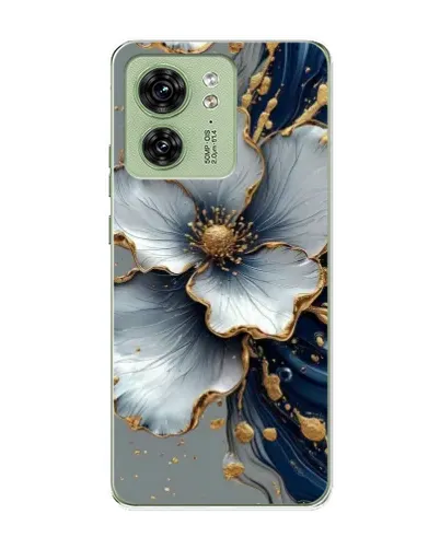Чехол для Motorola Edge 40 с картинкой «Белый цветок и золотой флюид» Чехол для Motorola Edge 40 с картинкой «Белый цветок и золотой флюид»