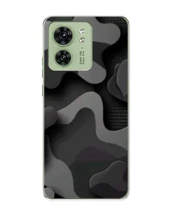 Чохол для Motorola Edge 40 з картинкою «Темний абстрактний камуфляж»