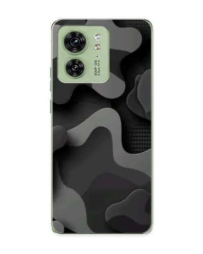 Чохол для Motorola Edge 40 з картинкою «Темний абстрактний камуфляж»