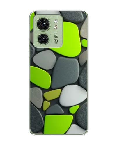Чохол для Motorola Edge 40 з картинкою «Яскрава неонова галька»