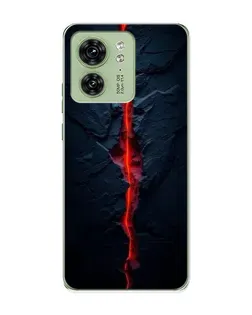 Чохол для Motorola Edge 40 з картинкою «Червона лавова тріщина»