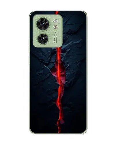 Чохол для Motorola Edge 40 з картинкою «Червона лавова тріщина»