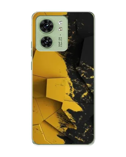 Чохол для Motorola Edge 40 з картинкою «Золоті уламки геометрії»