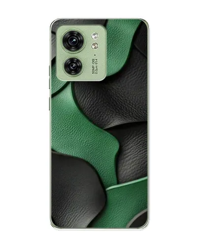 Чохол для Motorola Edge 40 з картинкою «Зелені шкіряні хвилі»