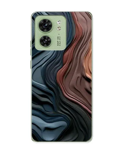Чохол для Motorola Edge 40 з картинкою «Кольорові хвилі каньйону»