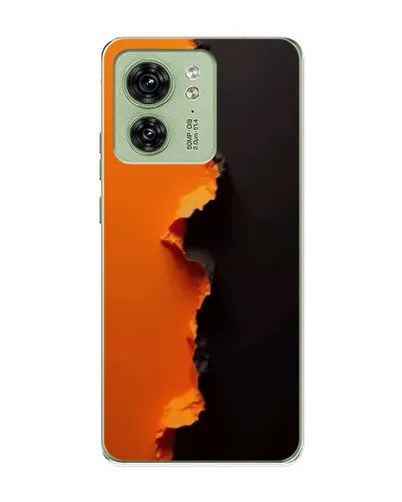 Чохол для Motorola Edge 40 з картинкою «Помаранчевий розлом»