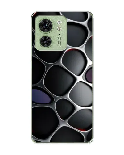 Чохол для Motorola Edge 40 з картинкою «Об'ємна темна решітка»