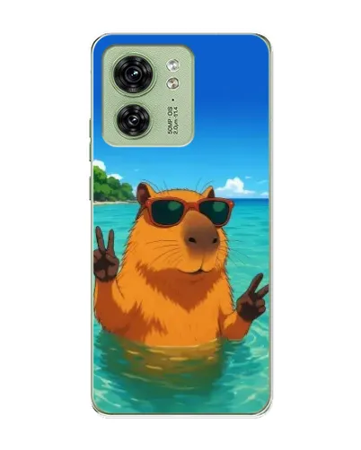 Чохол для Motorola Edge 40 з картинкою «Морська капібара» Чохол для Motorola Edge 40 з картинкою «Морська капібара»