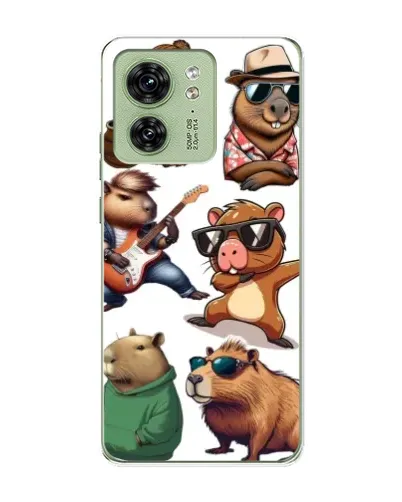 Чохол для Motorola Edge 40 з картинкою «Круті капібари музиканти» Чохол для Motorola Edge 40 з картинкою «Круті капібари музиканти»