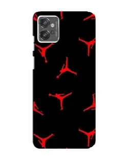 Чехол для Motorola MOTO G32 с картинкой «Jordan Red Pattern»