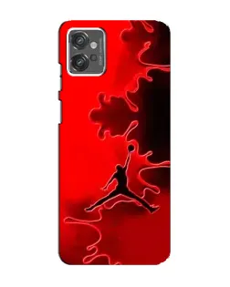 Чехол для Motorola MOTO G32 с картинкой «Jordan Red Smoke»