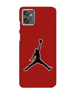 Чехол для Motorola MOTO G32 с картинкой «Jordan Red Back»