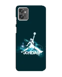 Чехол для Motorola MOTO G32 с картинкой «Jordan Blue Fire»