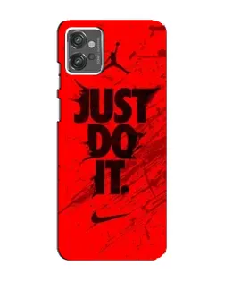 Чехол для Motorola MOTO G32 с картинкой «Nike Just Do It»