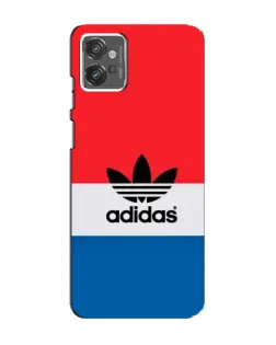 Чехол для Motorola MOTO G32 с картинкой «Ретро блоки Adidas»