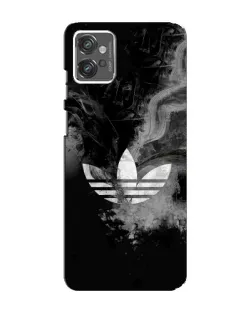Чехол для Motorola MOTO G32 с картинкой «Абстрактный дым Adidas»