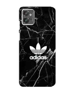 Чехол для Motorola MOTO G32 с картинкой «Белый мрамор Adidas»