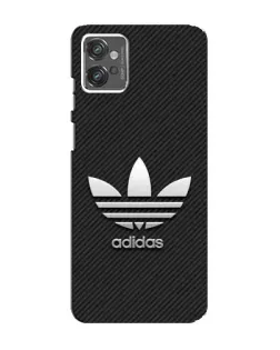 Чехол для Motorola MOTO G32 с картинкой «Adidas Карбоновая текстура»