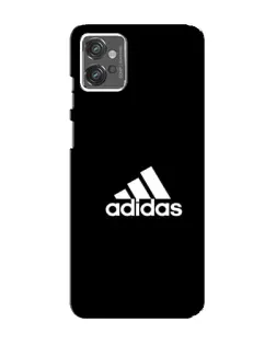 Чехол для Motorola MOTO G32 с картинкой «Черная классика Adidas»