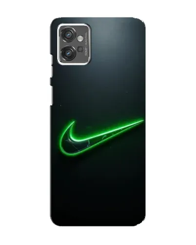 Чехол для Motorola MOTO G32 с картинкой «Неоновый контур Nike»