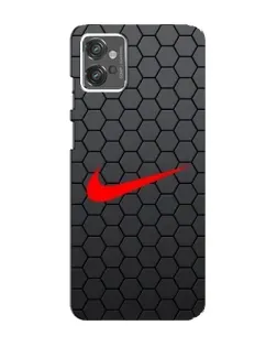 Чехол для Motorola MOTO G32 с картинкой «Nike — карбоновая сетка»