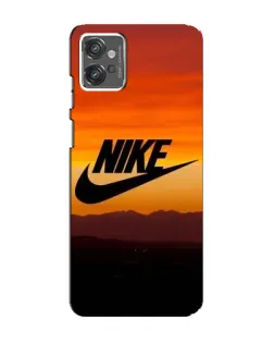 Чехол для Motorola MOTO G32 с картинкой «Nike — вечерний горизонт»