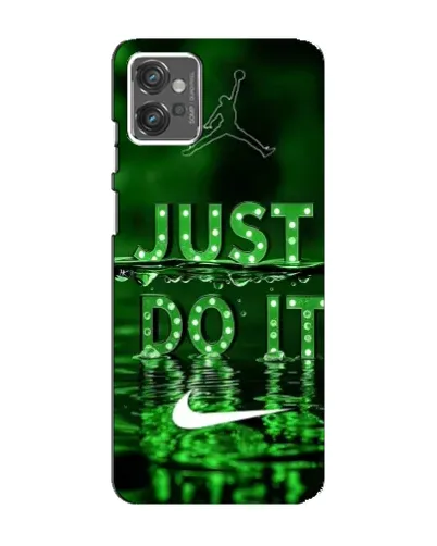 Чехол для Motorola MOTO G32 с картинкой «Зеленый неоновый Nike»
