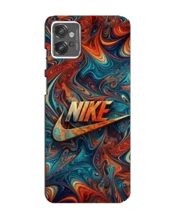 Чехол для Motorola MOTO G32 с картинкой «Nike в абстракции»