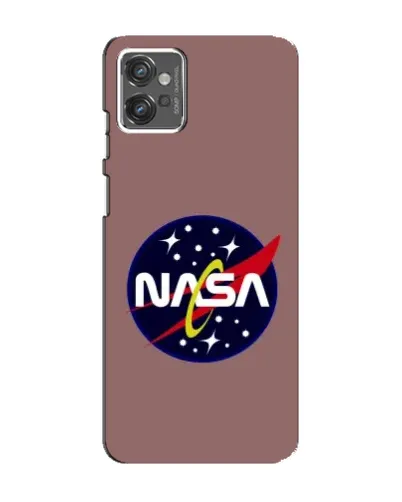 Чехол для Motorola MOTO G32 с картинкой «NASA — ретро космос»