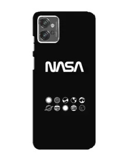 Чехол для Motorola MOTO G32 с картинкой «NASA — технический принт»