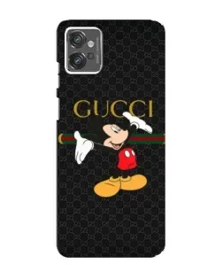 Чехол для Motorola MOTO G32 с картинкой «Микки Маус Gucci»