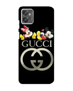 Чехол для Motorola MOTO G32 с картинкой «Gucci — герои Disney»