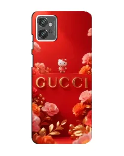 Чехол для Motorola MOTO G32 с картинкой «Gucci — золотой сад»